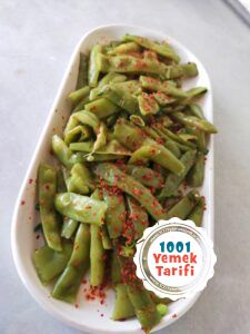 taze fasulyeli biberli mezesi