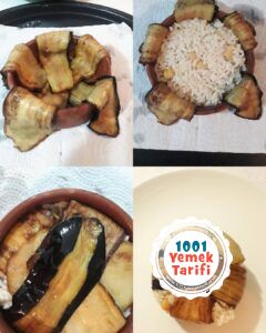 patlıcanlı köfte sarması pilavlı tarifi
