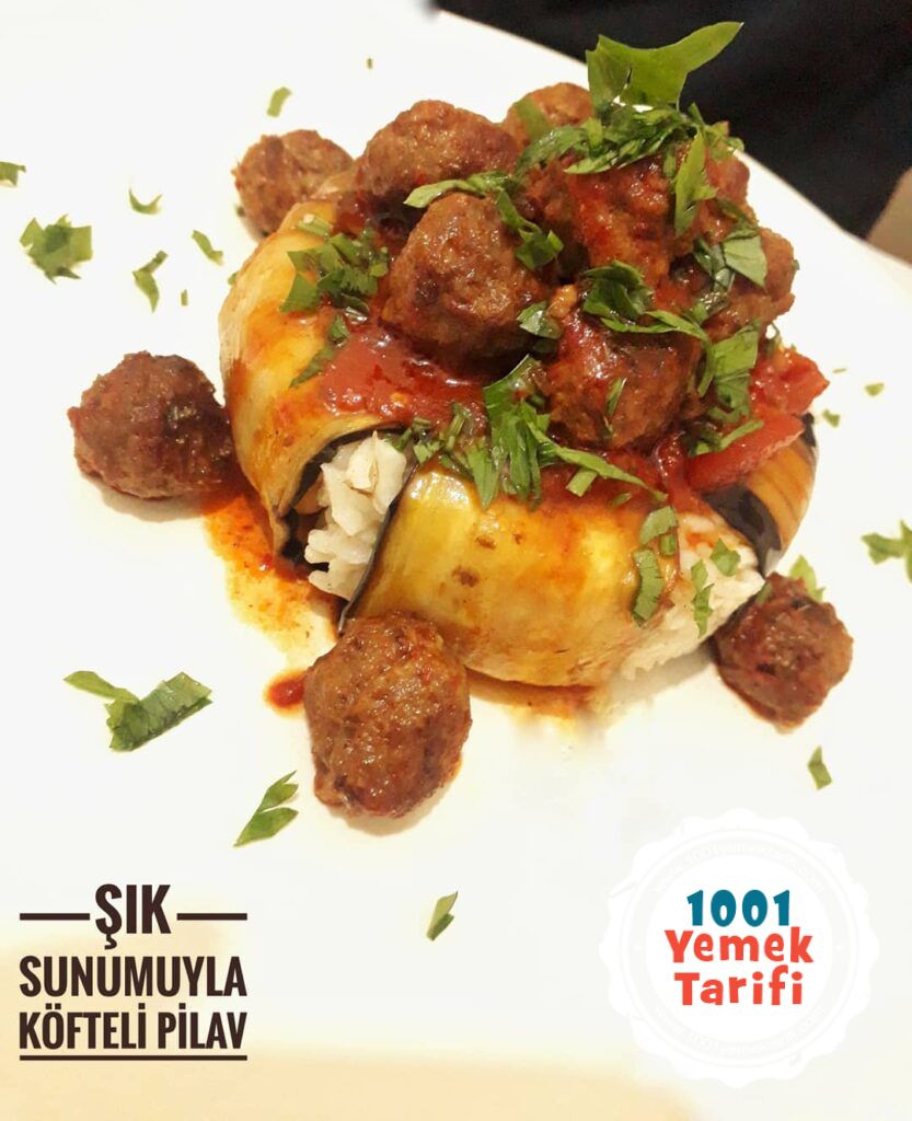 islim kebabi-ptlicanli kofteli pilav sarmasi-nasil yapilir yapimi-kac kalori-1001yemektarifi