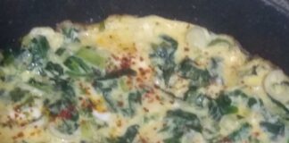 Pırasalı ve Ispanaklı Omlet Tarifi