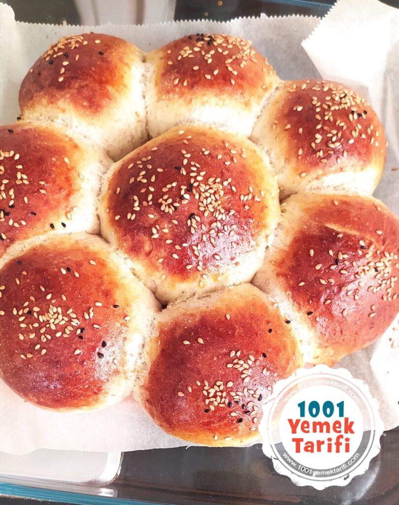 Tam Buğday Unlu Çiçek Ekmek Tarifi yapımı-nasıl yapılır-kaç kalori