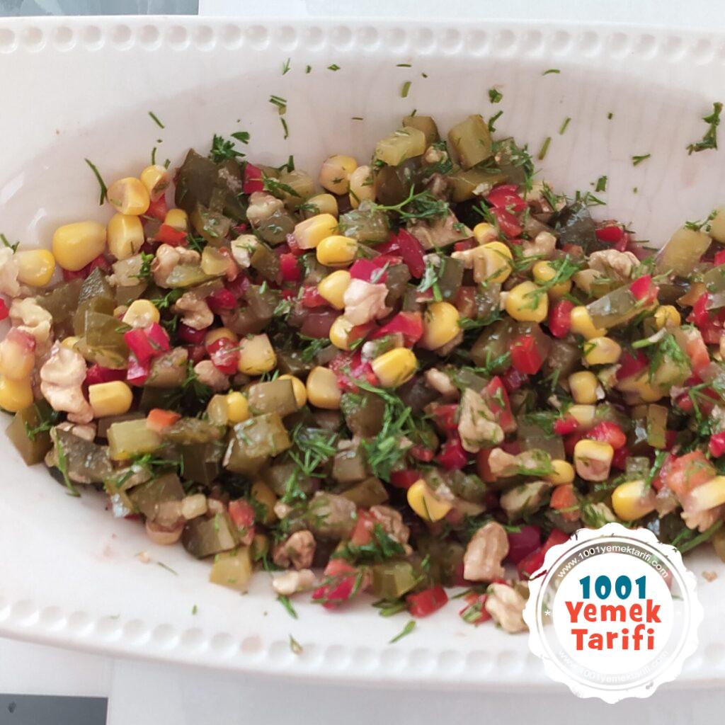 Cevizli Dereotu Salatası Tarifi-diyet-vejetaryen