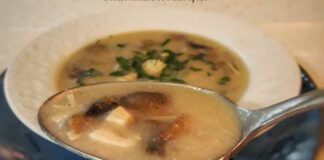 Tavuklu Mantar Çorbası tarifi