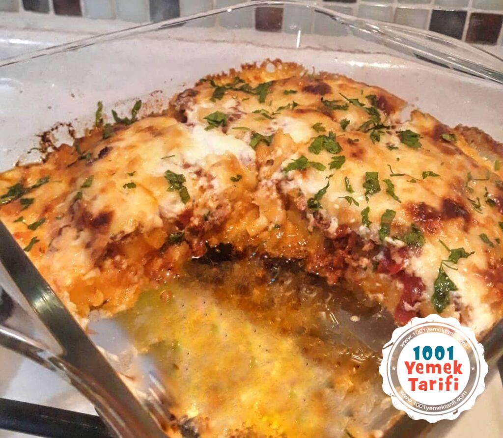 fırında beşamel soslu kıymalı patates yemek tarifi