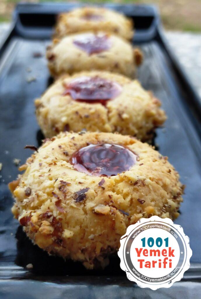 Fındık Kaplı Reçelli Kurabiye Tarifi 1001YemekTarifi