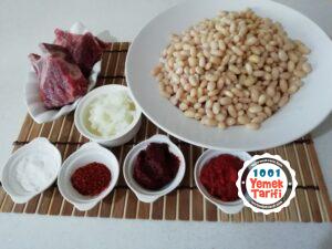 Etli kuru fasulye tarifi malzemeleri