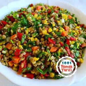 Yeşil mercimek salatası tarifi