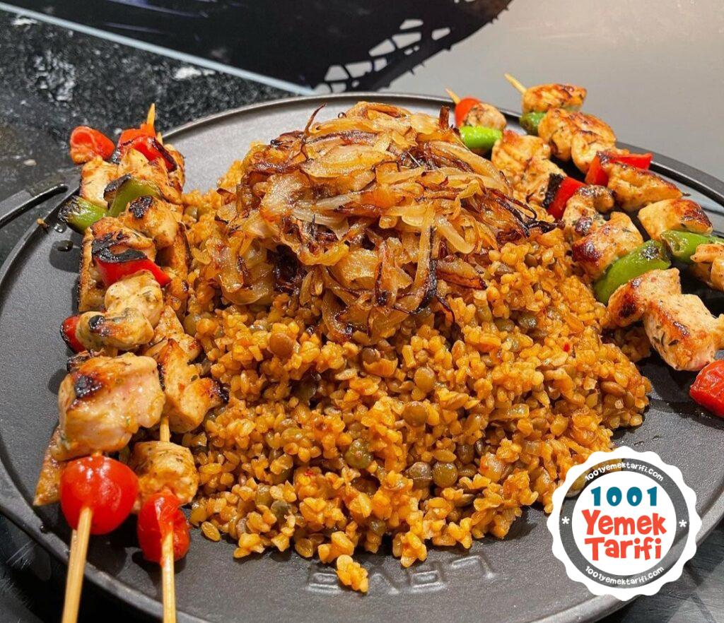yeşil mercimekli bulgur pilavı yapımı