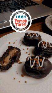 Bitter Çikolatalı Fıstık Ezmeli Hurma Tarifi
