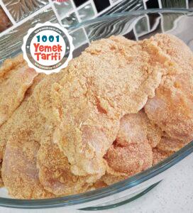 Tavuk Şnitzel yapımı