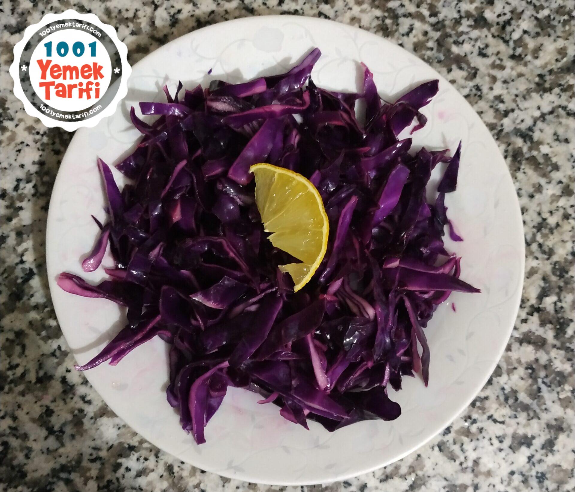 Mor lahana salatası tarifi