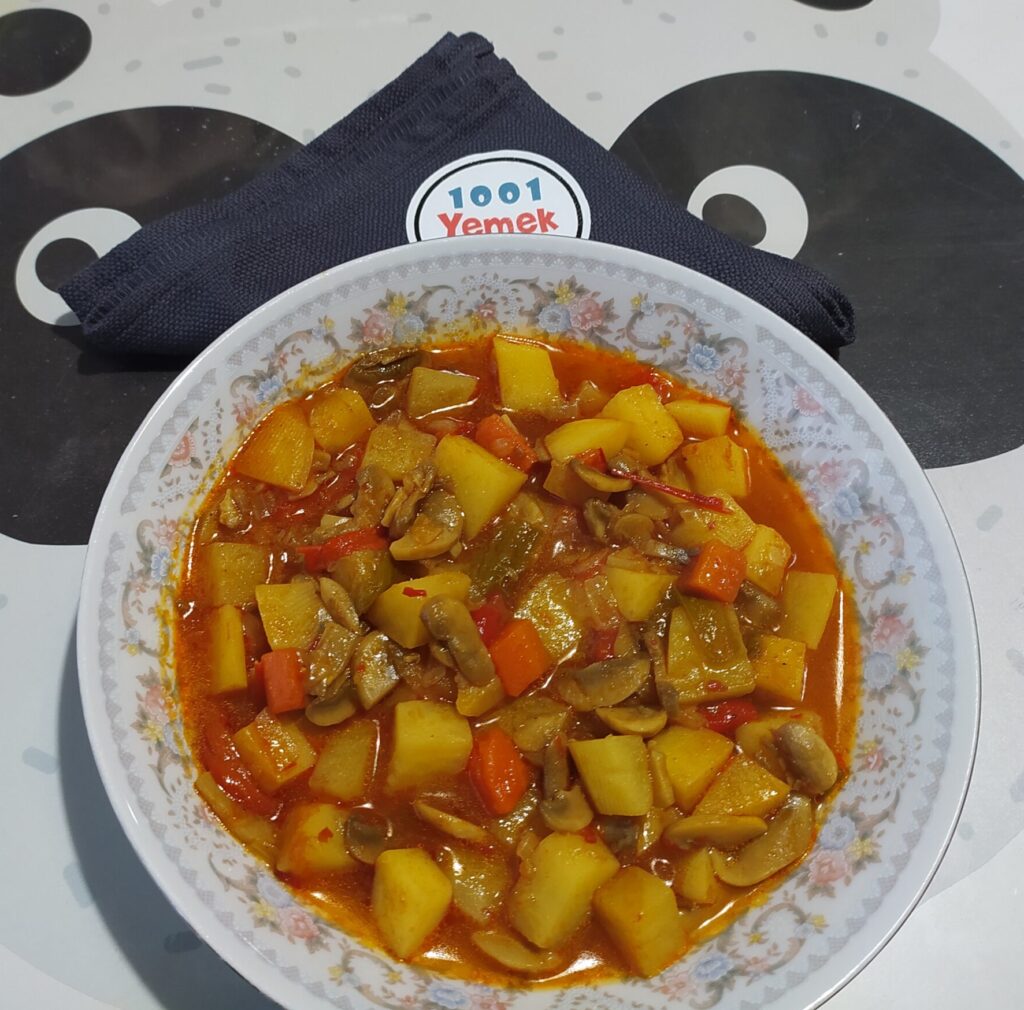 Sebzeli Körili Mantar Sote Tarifi