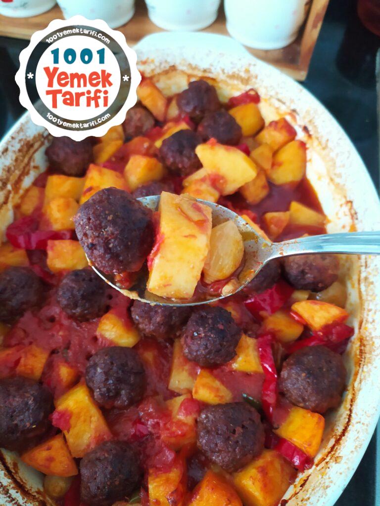 Fırında Köfteli Patates Tarifi