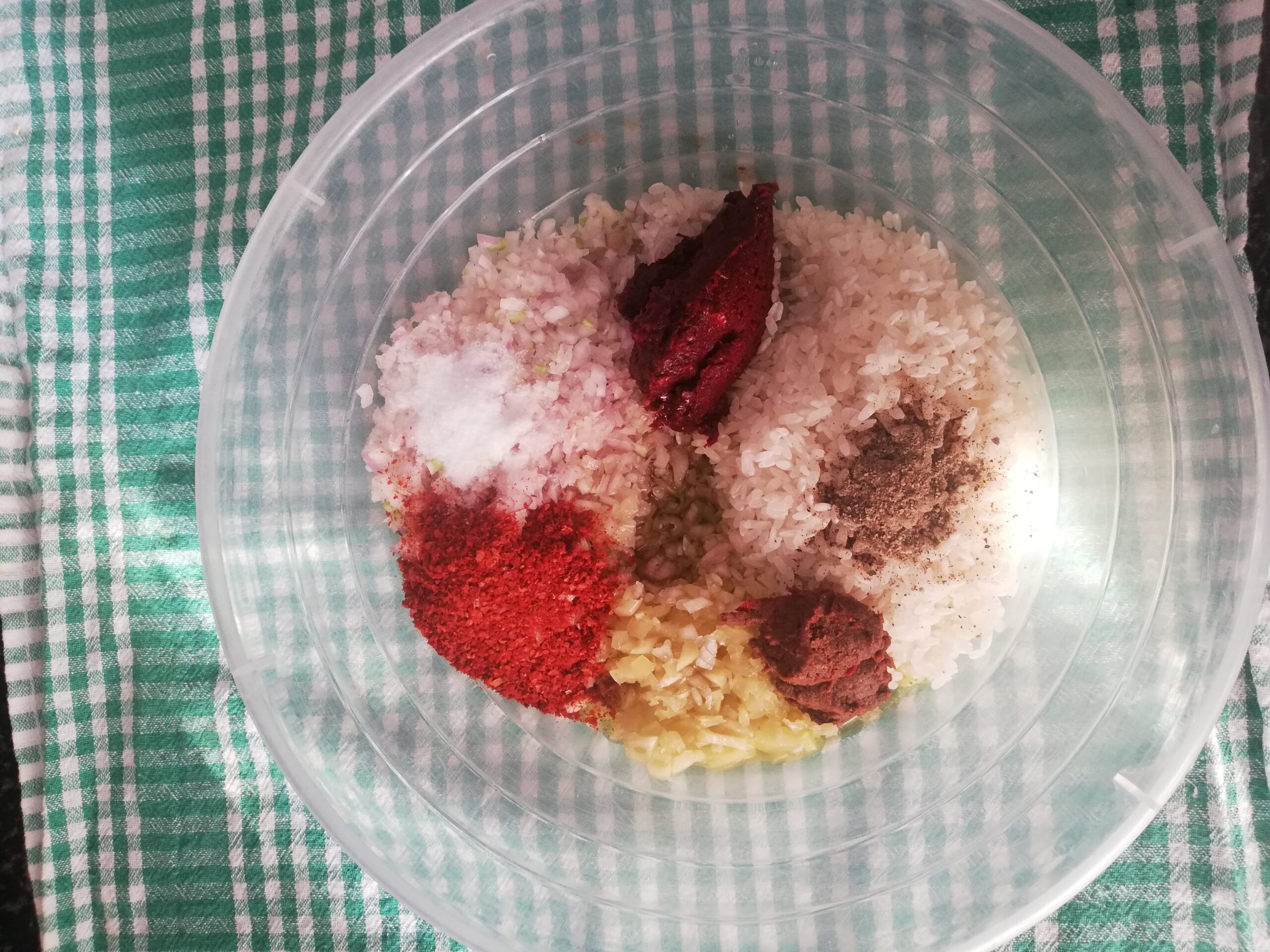 Kuru Patlıcan, Biber Dolması malzemeleri