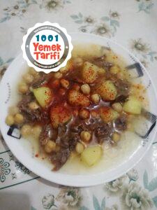 İlikli Kemikten Patatesli Nohutlu Yemek