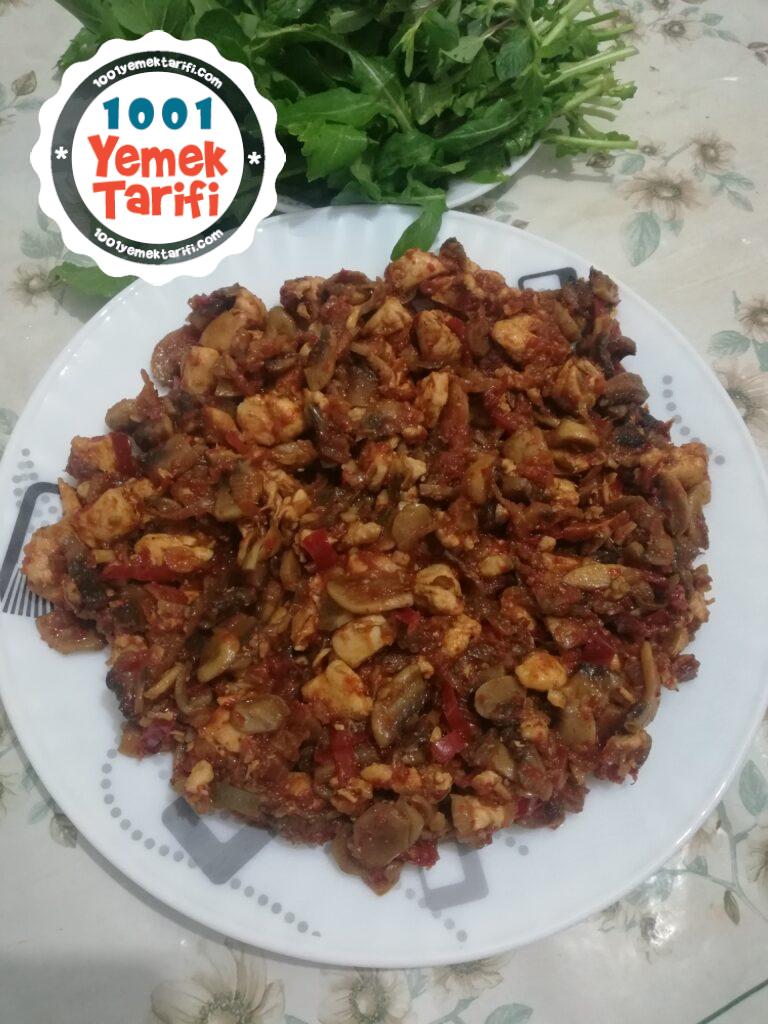Tavuklu Mantar Sote Tarifi