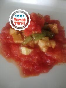 Domates Soslu Patates Biber Kızartması Tarifi
