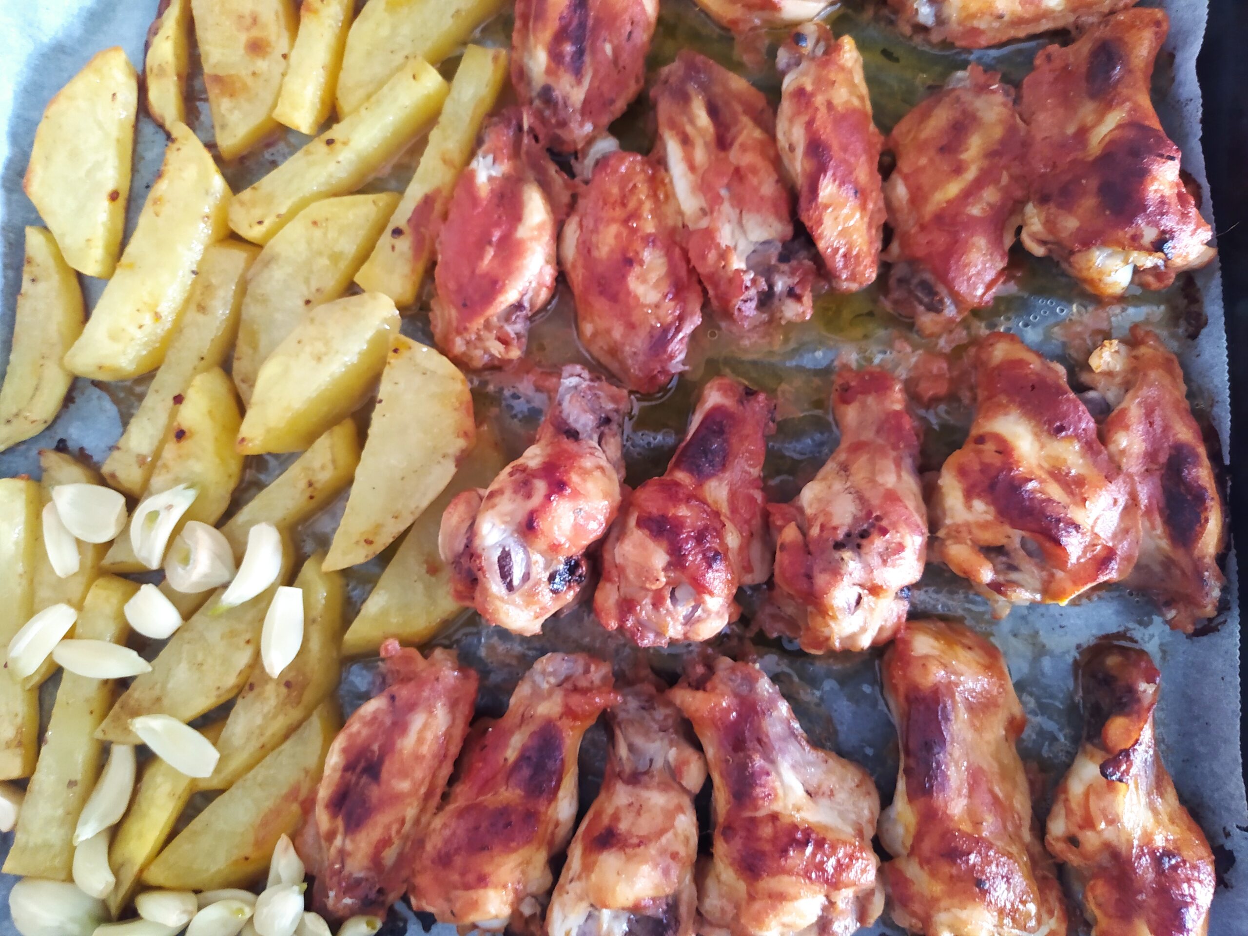 Mangal Tadında Soslu Tavuk Kanat