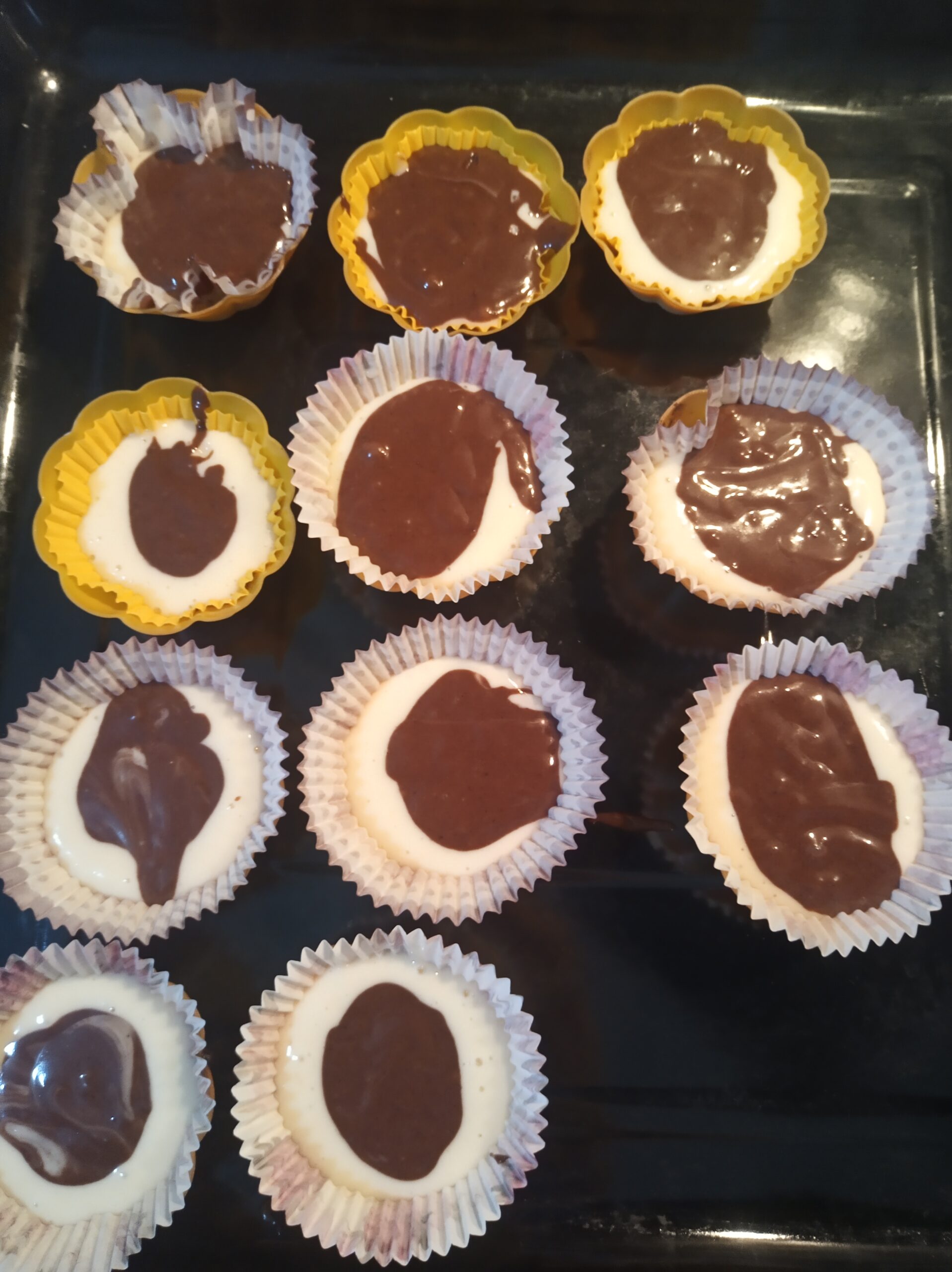 İki Renkli Muffin