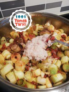 Kıymalı Pırasa Yemeği Tarifi