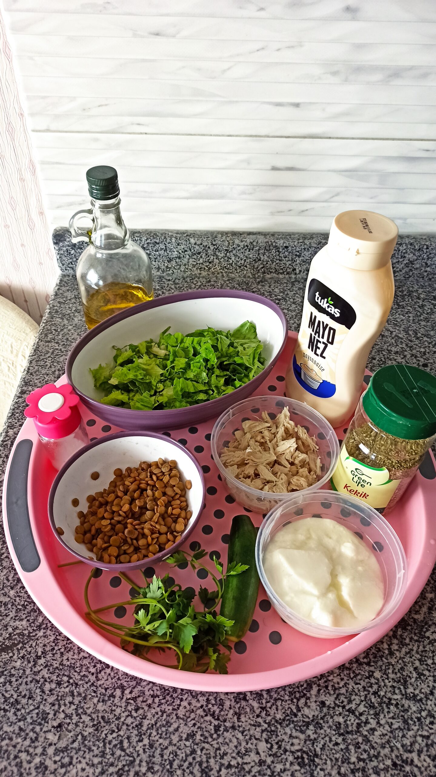 Tavuklu Fit Salata Tarifi