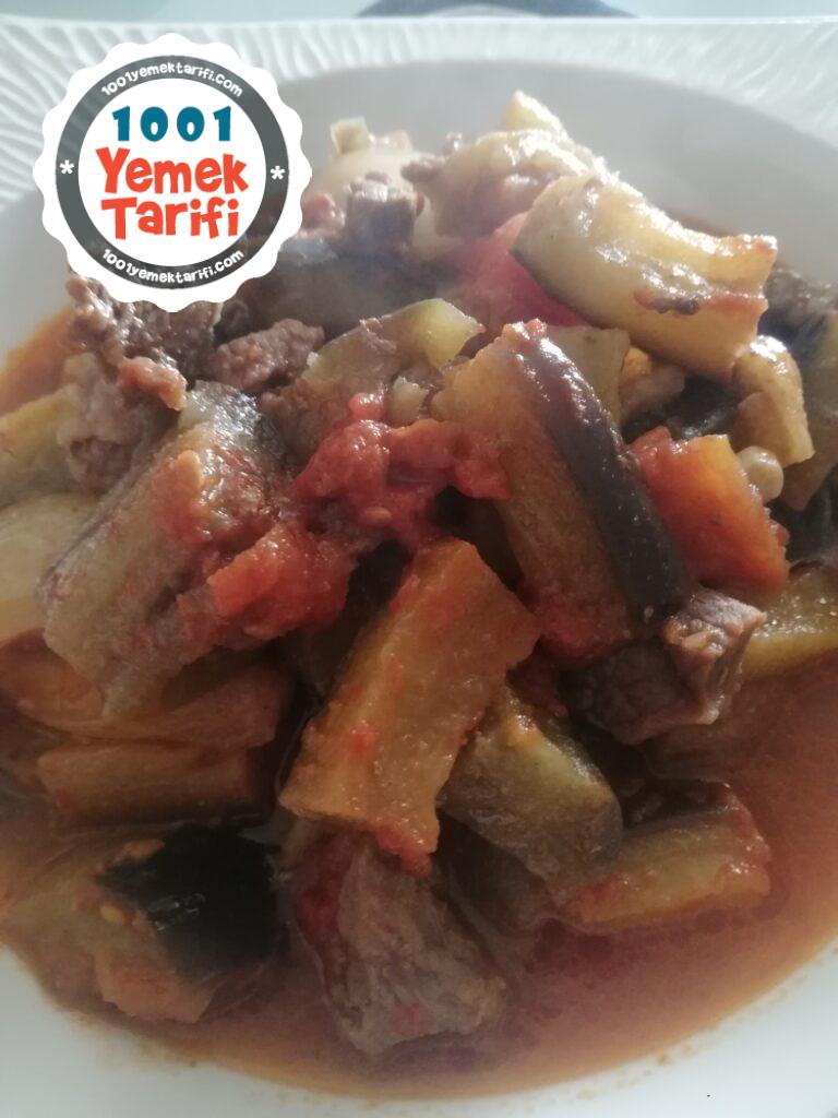 Güveçte Etli Patlıcan Yemeği tarifi