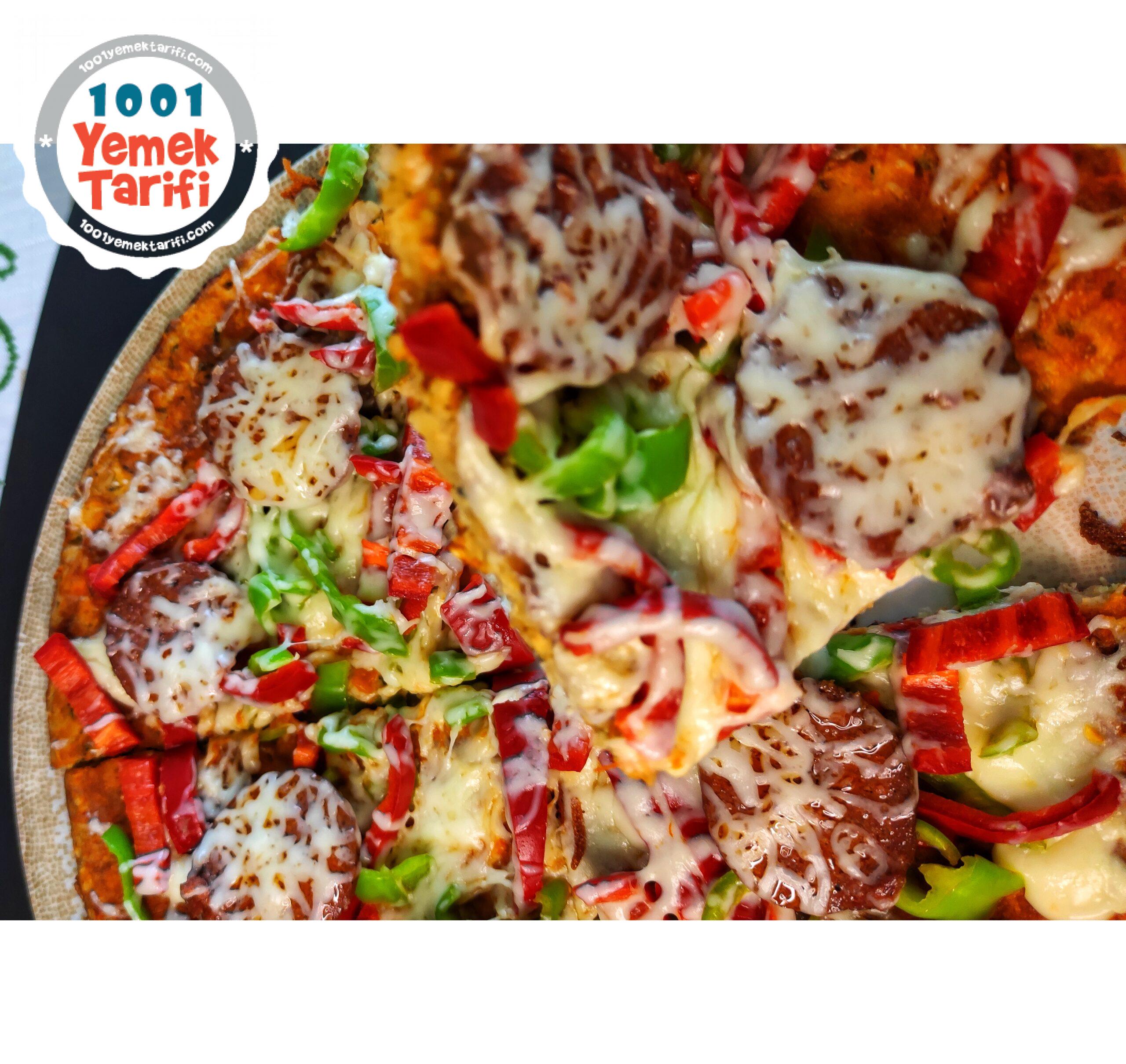 fotoğraflı Fit Yulaf Pizza Tarifi