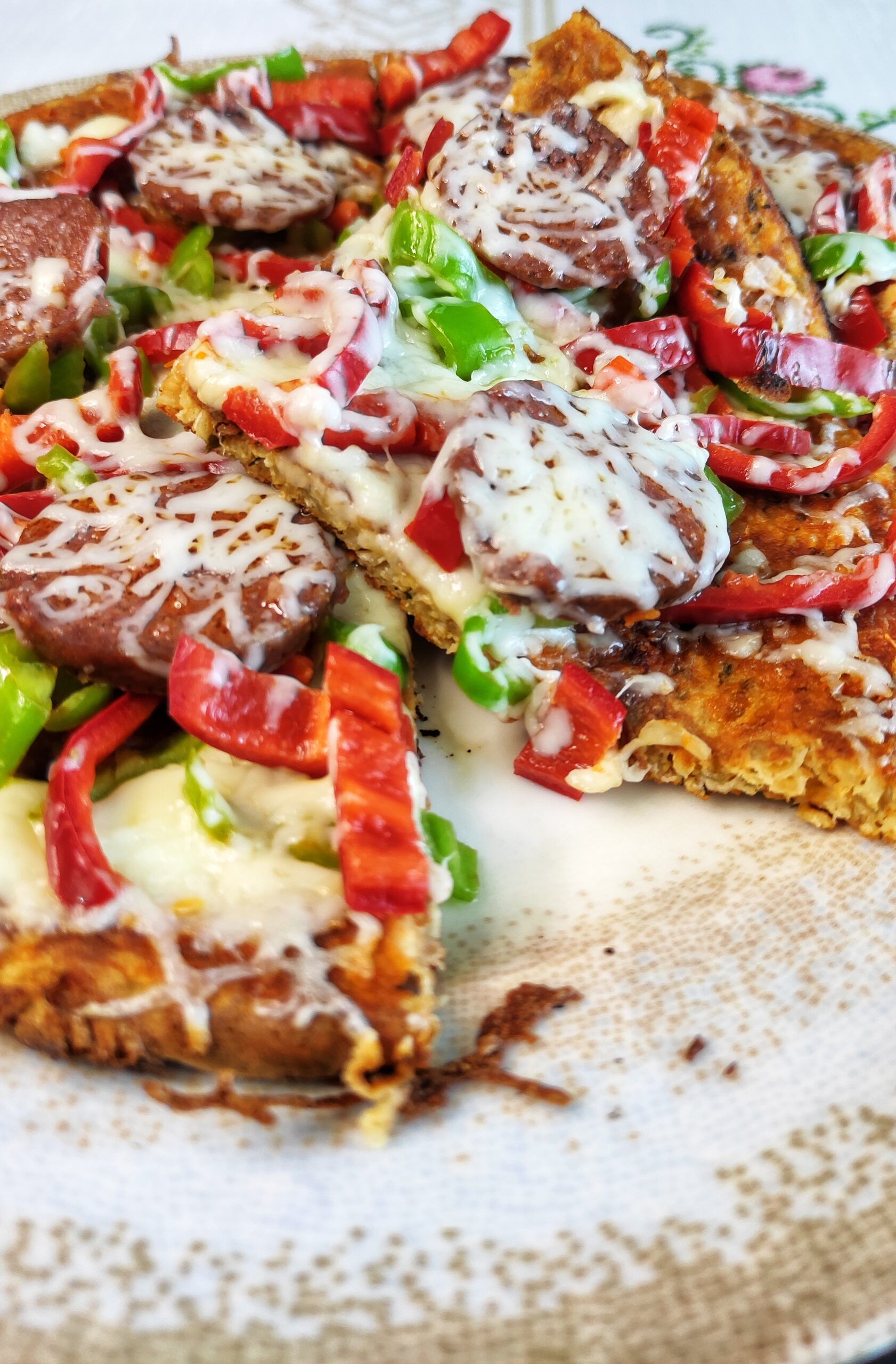 fotoğraflı Fit Yulaf Pizza Tarifi