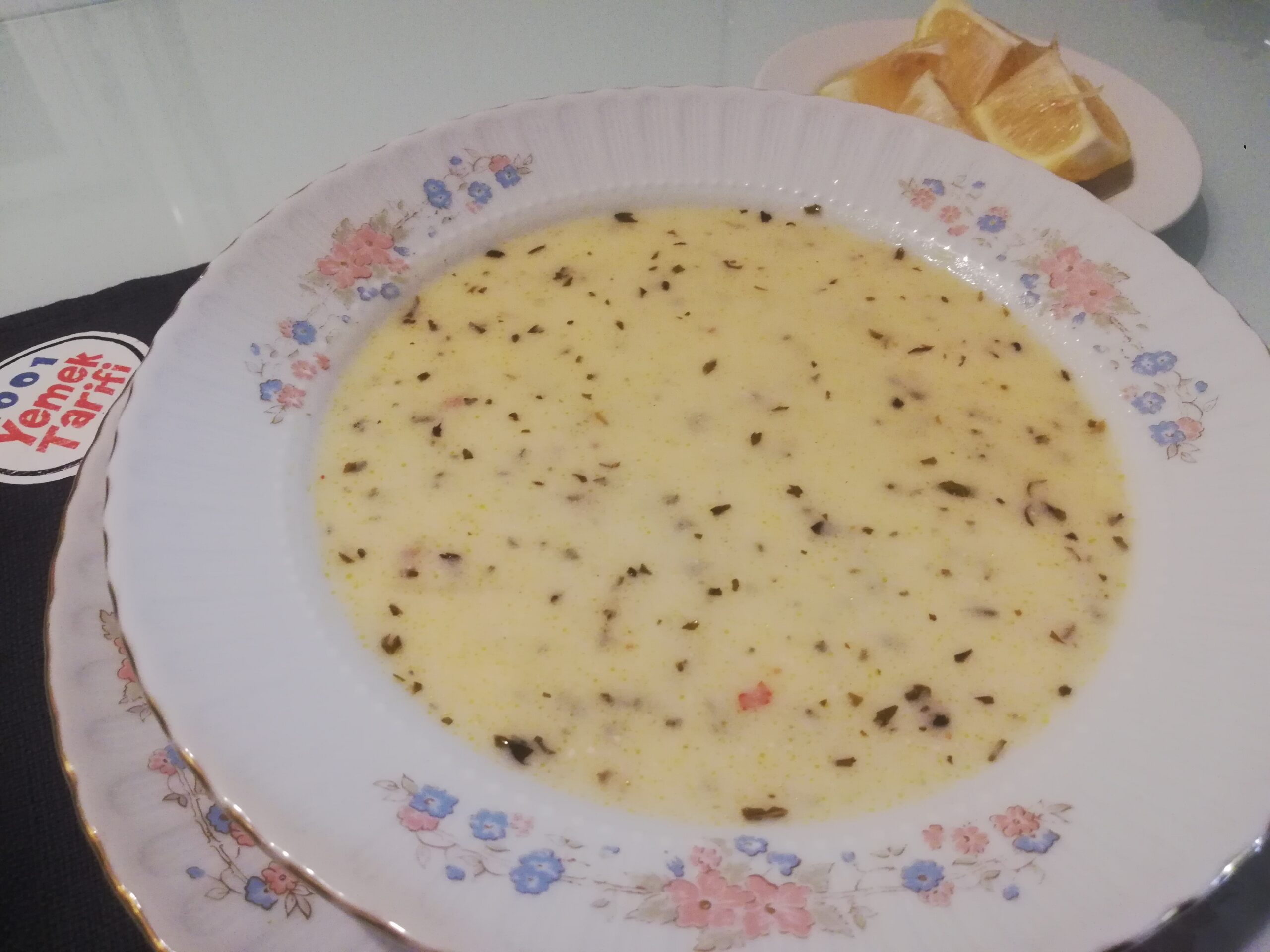 Terbiyeli Tavuk Suyu Çorbası