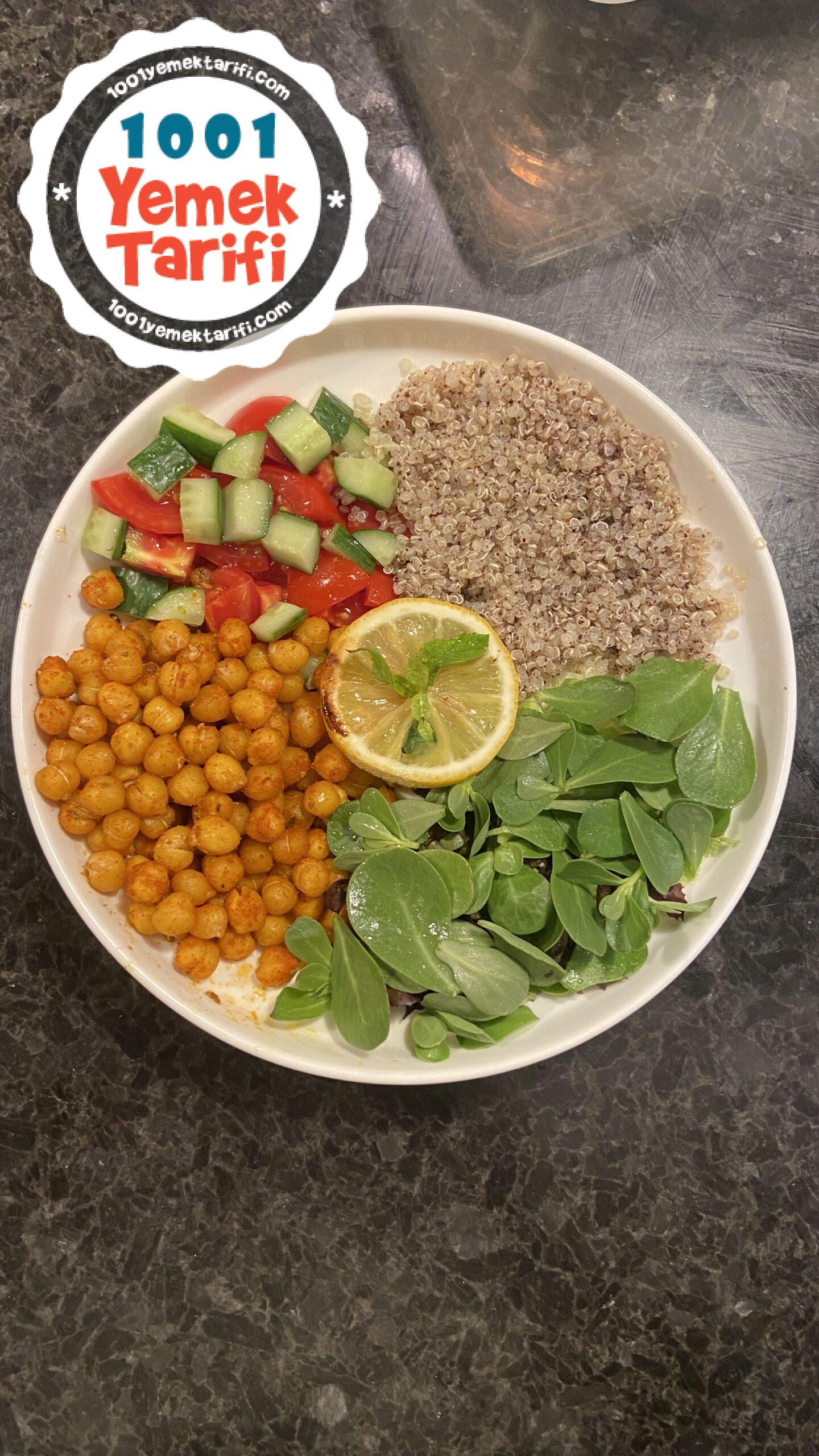 Kinoalı Nohutlu Salata Tarifi