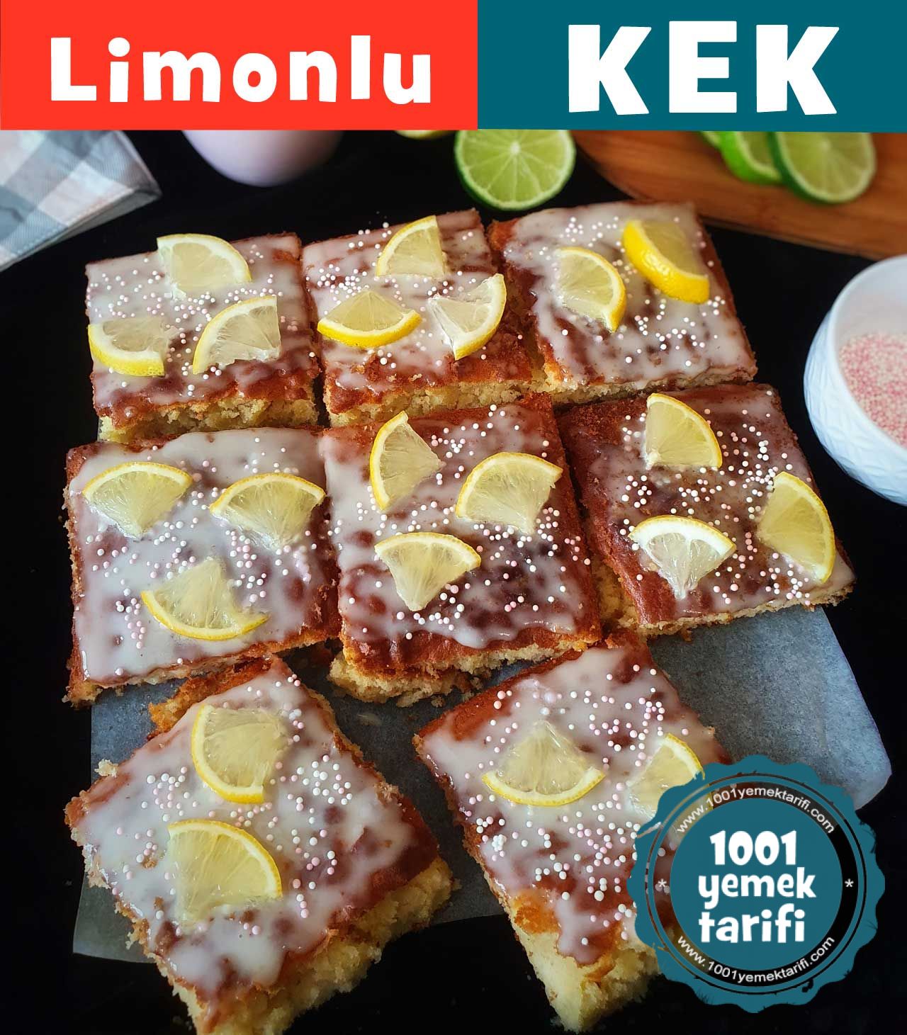 Limonlu Kek Tarifi nasil yapilir kac kalori-kolay puf noktalari-1001yemektarifi