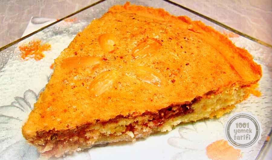 Papatya Pastasi-Tarifi-Bademli veya Cevizli-pasta tarifleri-1001yemektarifi