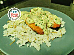 Fırında Mantar Soslu Somon Tarifi