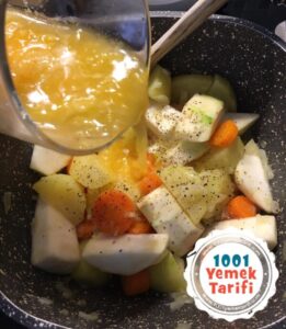 Portakalli Kereviz Yemegi Tarifi-zeytinyağlı kış yemekleri