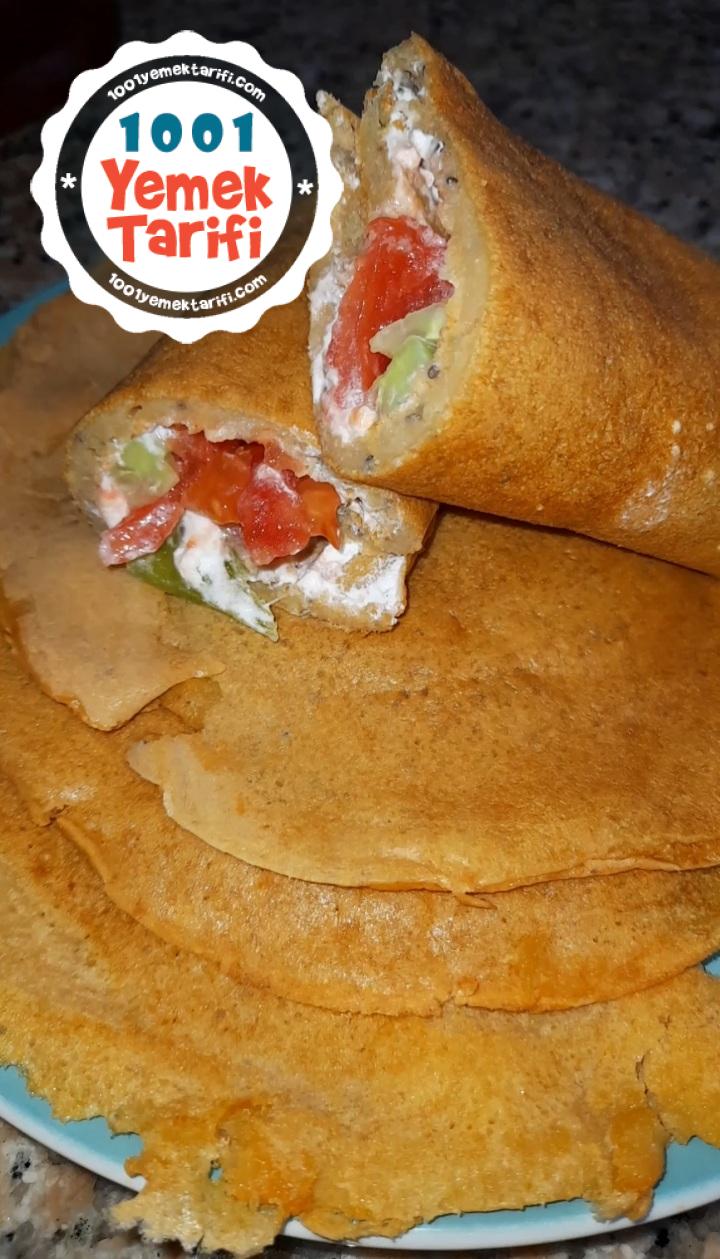 Yüksek Proteinli Sağlıklı Unsuz Krep