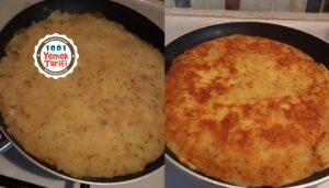 Tavada Patatesli Börek yapımı