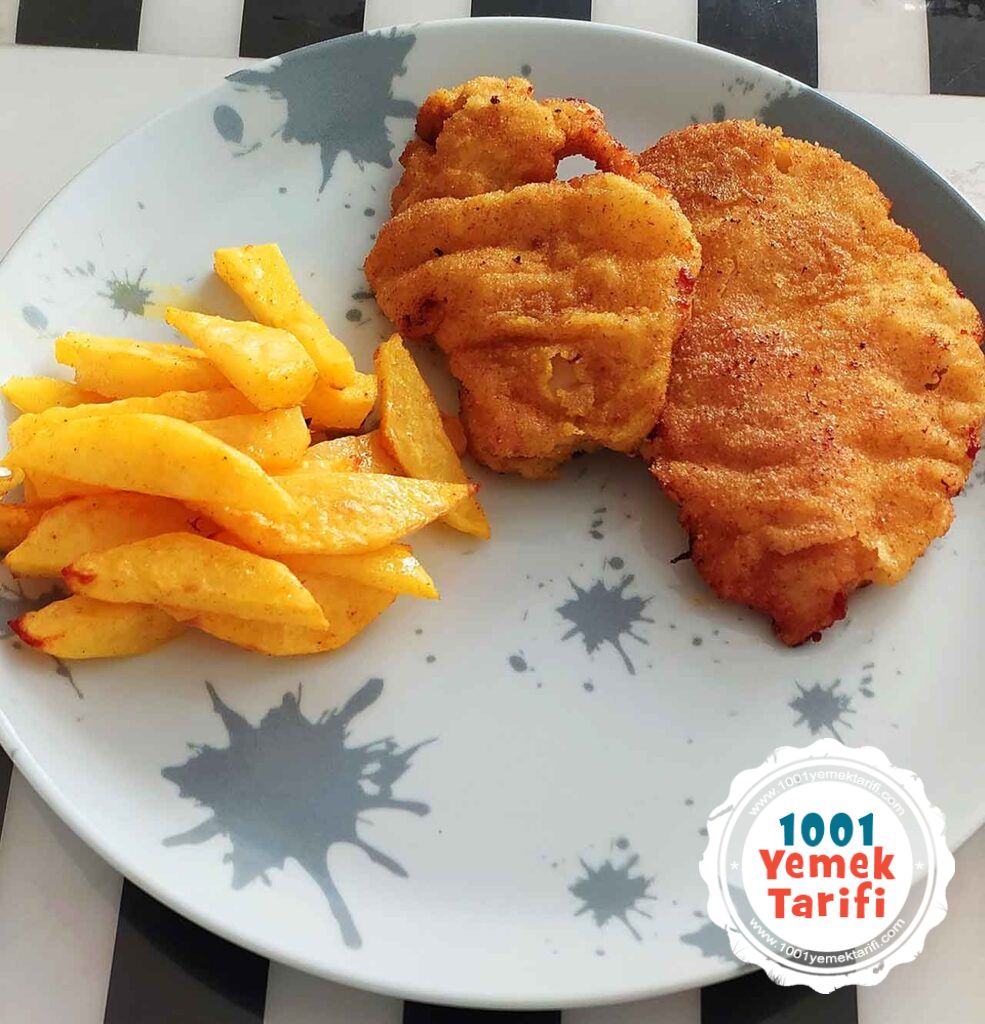 Terbiyeli sinitzel Tavuk Tarifi-Puf Noktalari kac Kalori-tavuk sinitzel nasil yapilir-yapimi-1001yemektarifi