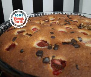 Çilekli çikolatalı kek tarifi