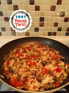 Mantar Soteli Pirinç Pilavı Tarifi