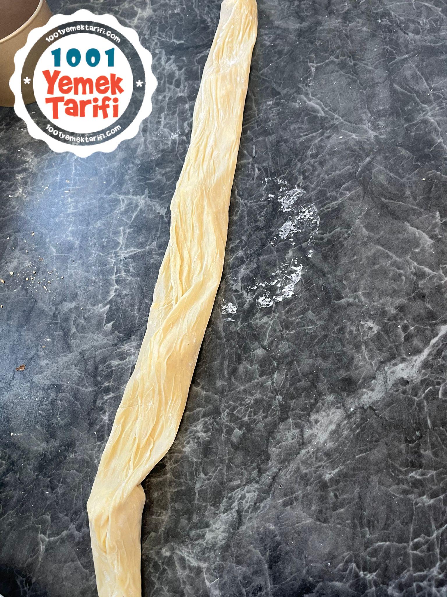 Midye Baklava yapımı