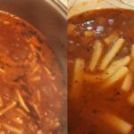 Yesil Mercimekli eriste-kesme-corbasi Tarifi-yapimi