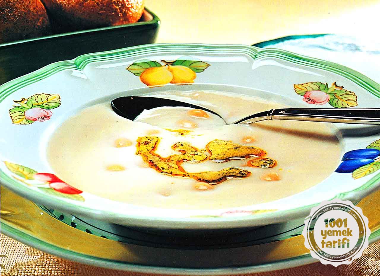 yogurtlu corba tarifi nohutlu nasil yapilir kac kalori 1001yemektarifi