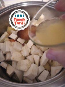 Portakal ve Limon Soslu Kereviz Yemeği