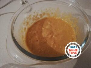 şekersiz unsuz kuru fasulye kek yapımı