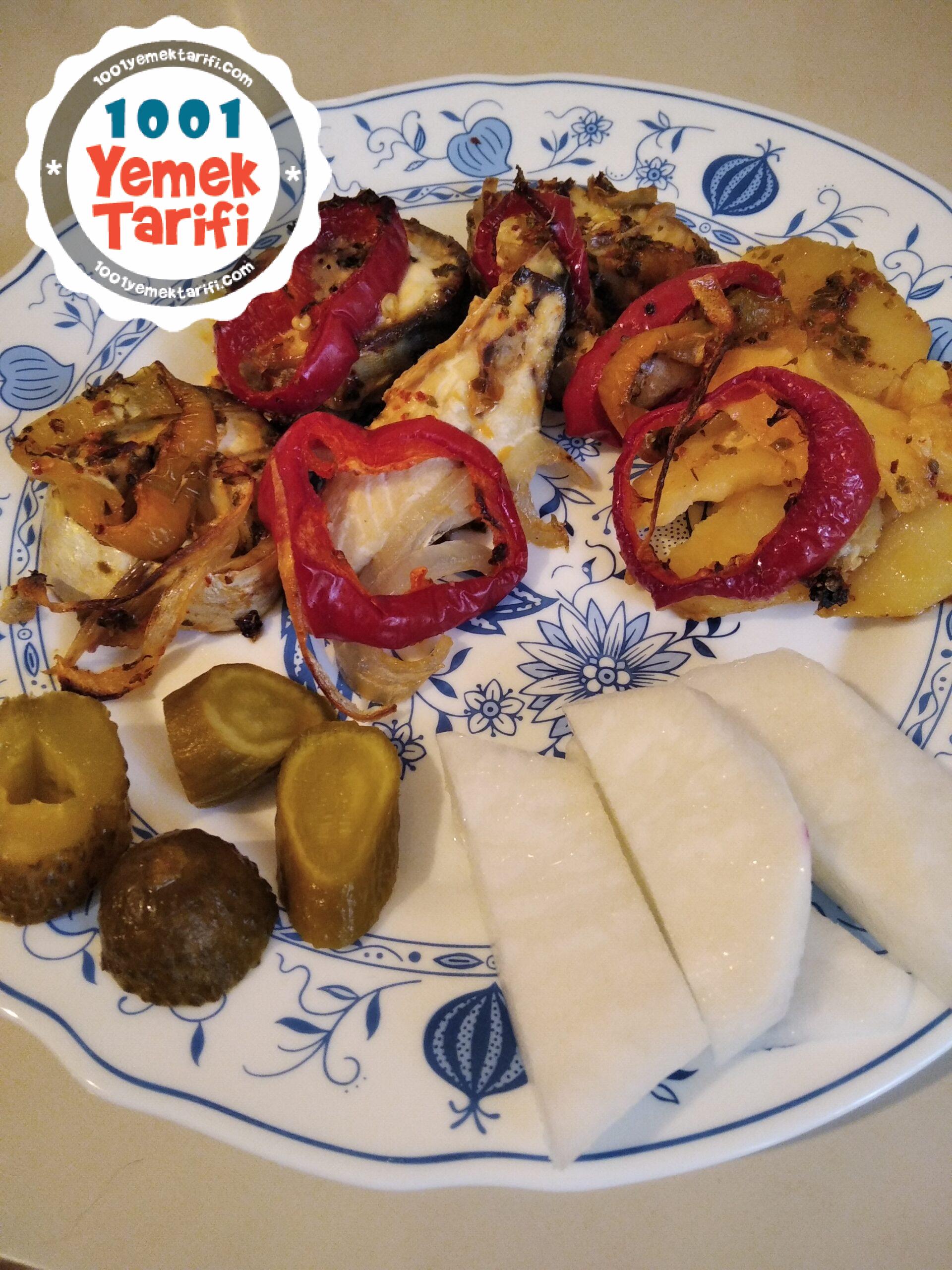 Fırında Sebzeli Palamut Tarifi