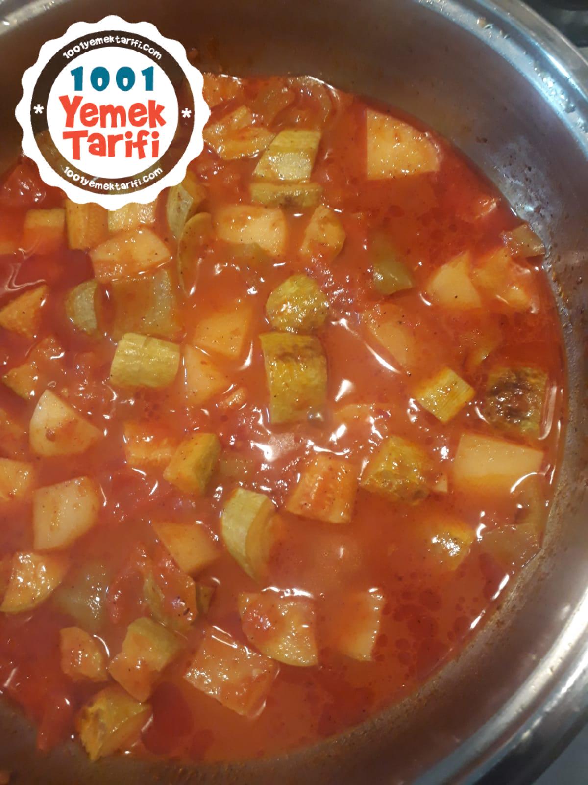 Etsiz Patates Kabak Yemeği