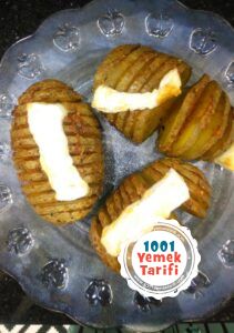 fiirnda Yelpaze Patates Tarifi yapimi nasil yapilir-kac kalori