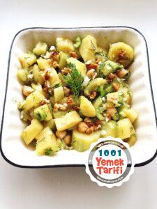 cevizli kabak salatası tarifi-nasıl yapılır-diyet salata-fit salata yapımı