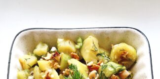 cevizli kabak salatası tarifi-nasıl yapılır-diyet salata-fit salata yapımı