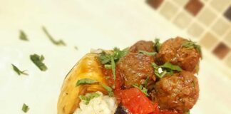 islim kebabi tarifi-patlicanli kofteli pilav tarifi-pilavli kofteli patlican sarmasi nasil yapilir yapimi-1001yemektarifi